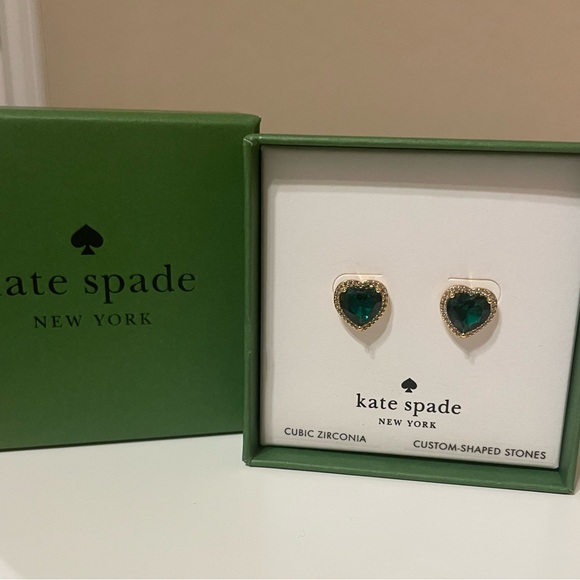 Kate Spade Emerald Green Stud Earrings - Picture 2 of 2